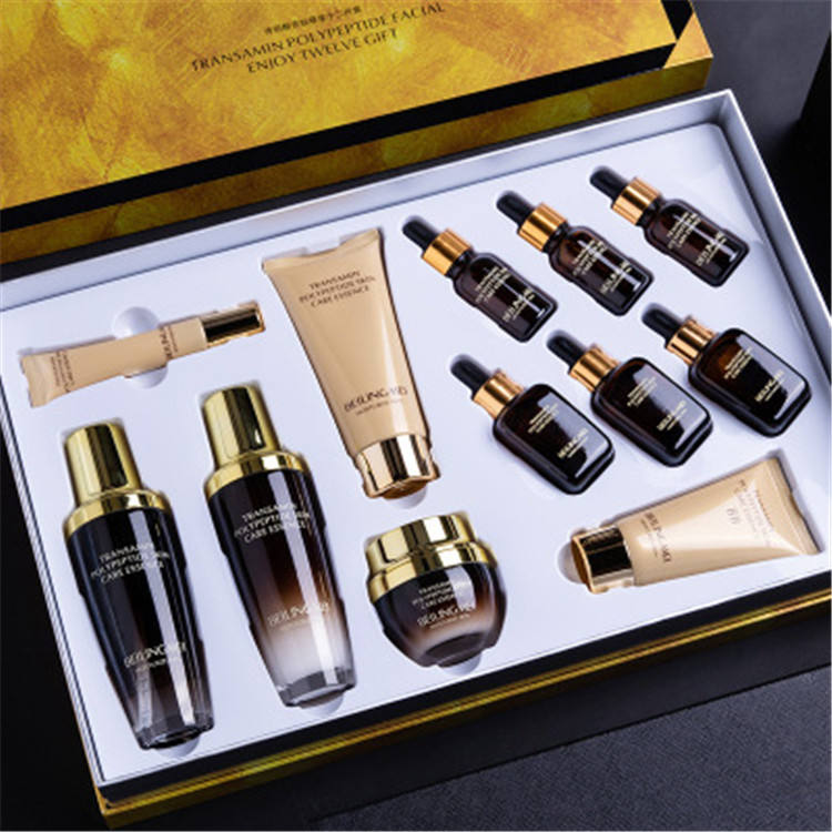 Best beauty organic skincare set, whitening, moisturizing, anti-aging, anti-wrinkle regenerating cream peptide skincare kit