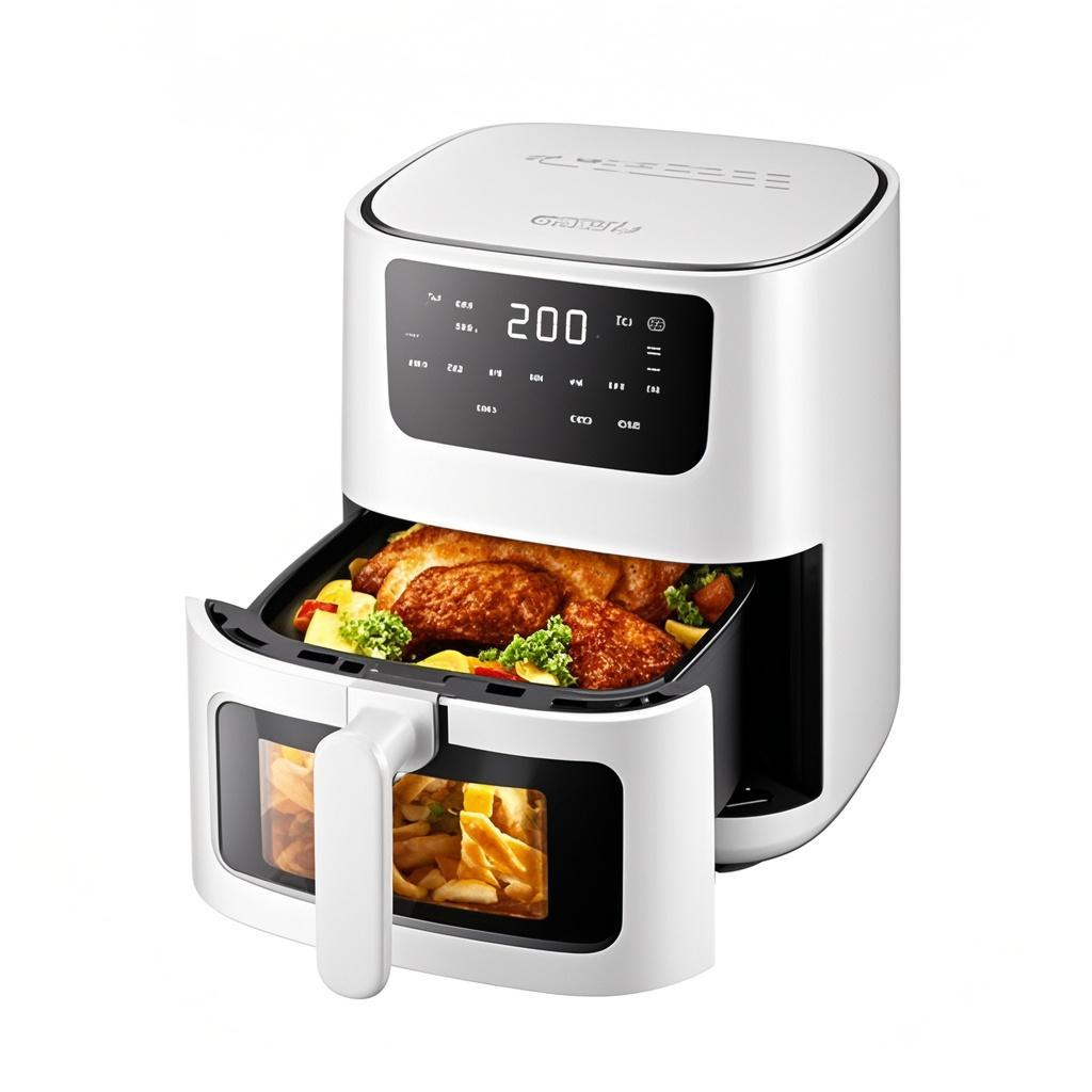 Commercial and Home Smart Digital Air Fryer Oven, Oil-Free Healthy German Kitchen Utensils Cooking Operation Language