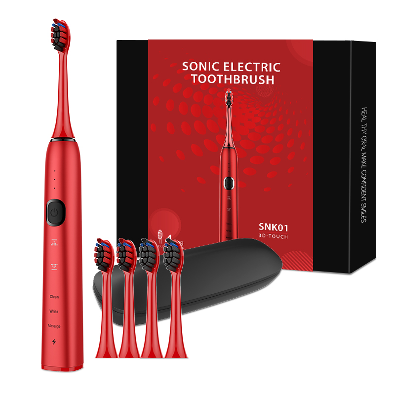 Private Label Custom Shaped C Self-Cleaning Sonic Ultra Soft Smart Electric Toothbrush