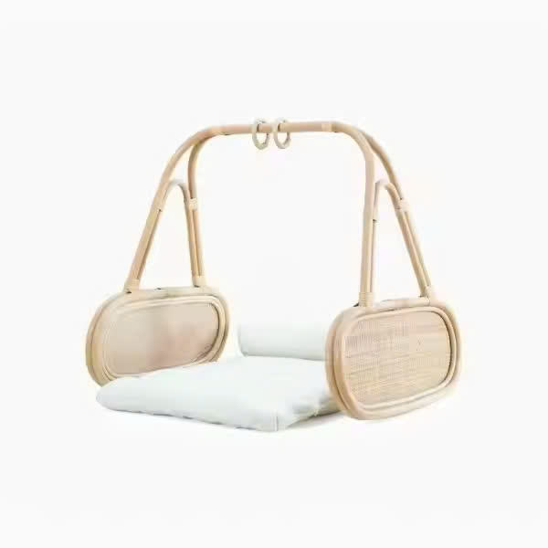 Vietnam wholesale custom children's toy shelf, natural rattan children's furniture, kids' room decoration, children's toys