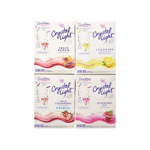 Crystal Light assorted drinks mix, 120 packs, 4 boxes of 30, food and beverage