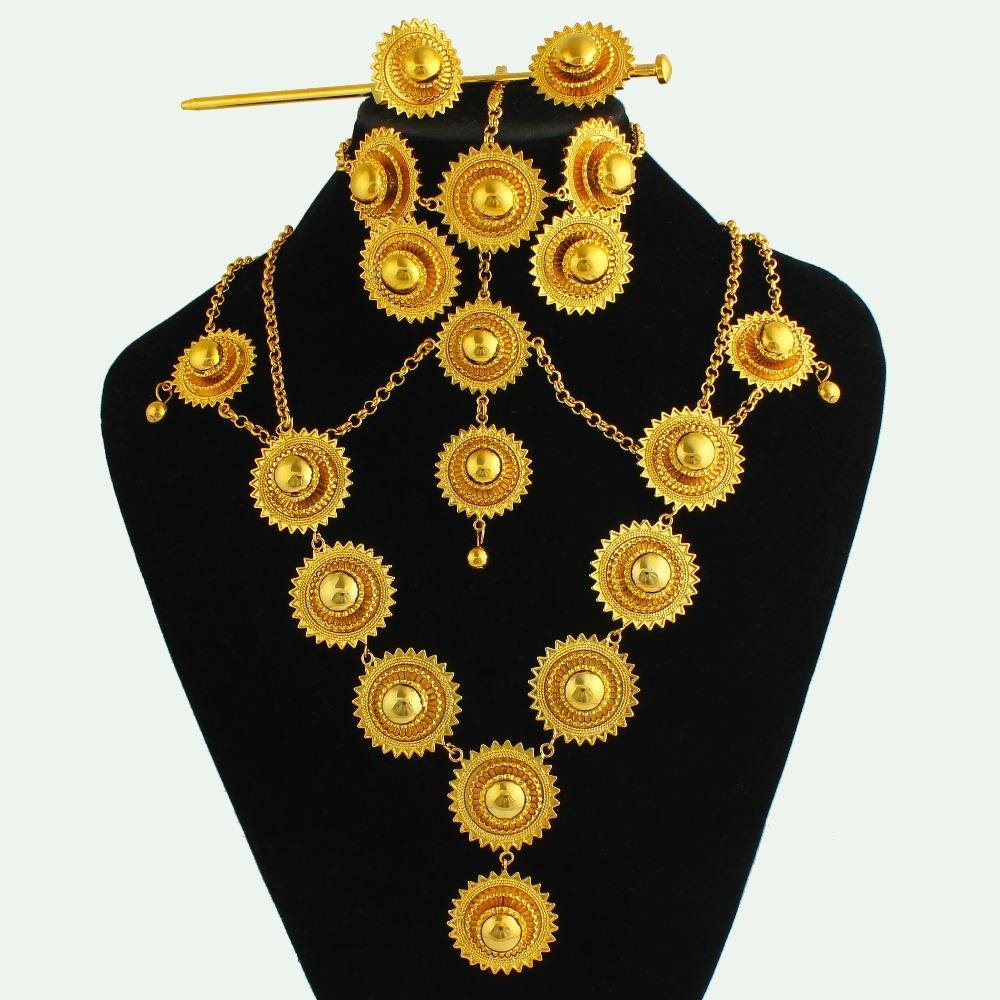 FS Women’s Dubai Gold-Plated Fashion Jewelry Set Elegant Wedding Accessories